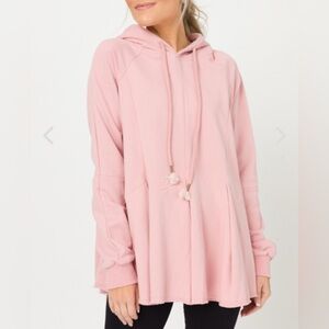 Seen And Be Seen Swing Sweatshirt Hoodie Women’s Size Med Pink Cotton Feminine